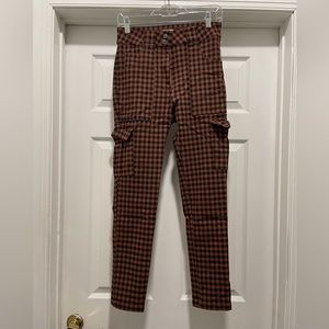 Urban outfitters checkered tapered pants - skater punk emo fashion